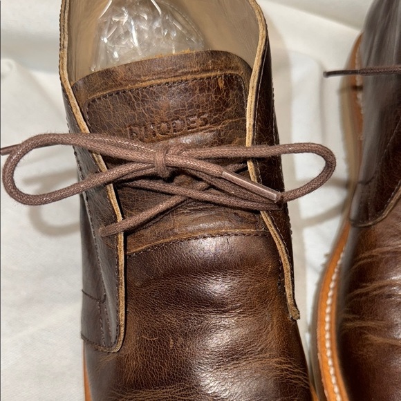 Rhodes Tyler Chukka Boots | Brown Leather Ankle Boots | Size 10 - Picture 4 of 13